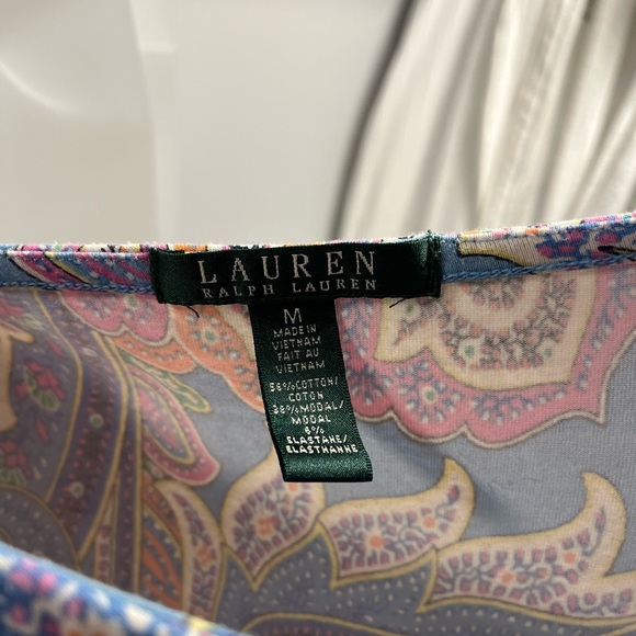 Paisley blue pink Ralph Lauren Dress. - Picture 2 of 9